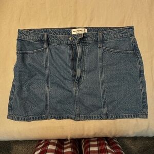 Abercrombie & Fitch Blue Denim Mini Skirt
